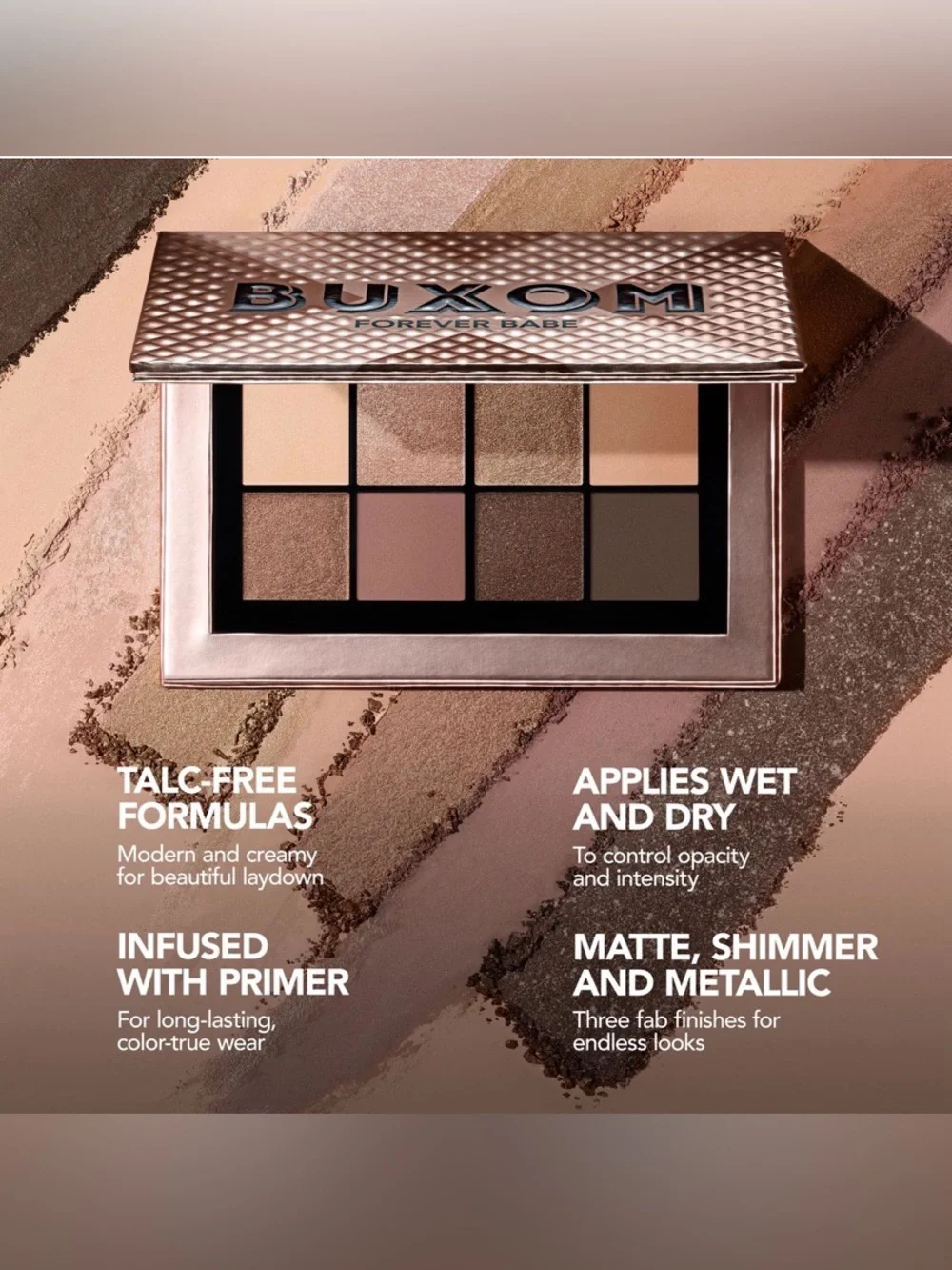 Forever Babe Iconic Nudes Eyeshadow Palette Buxom Cosmetics Brand New In Box